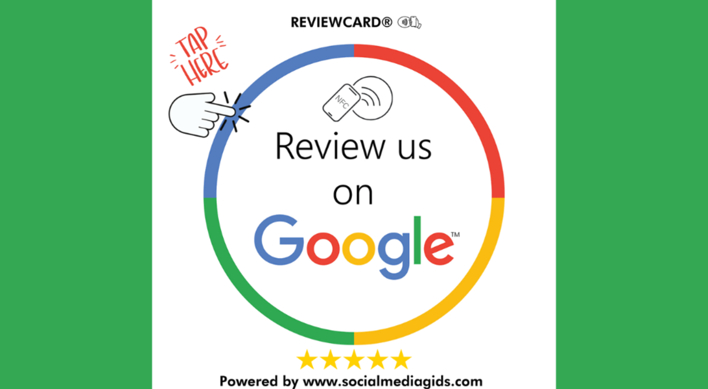 1 Google Reviewcard® Plaque