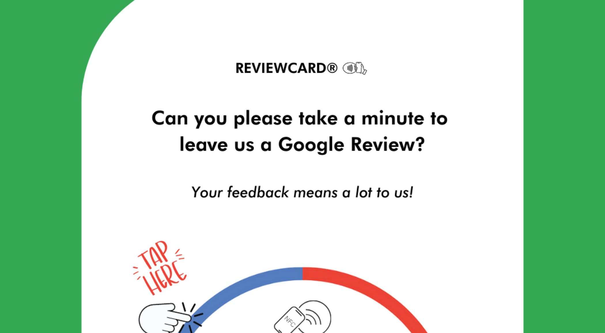 1 Google Reviewcard® Car Mirror Hanger